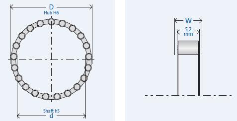 GMNRL428-4單向軸承圖紙